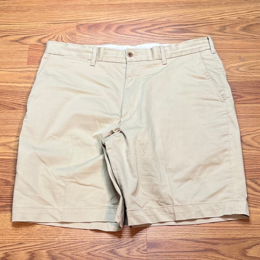 Vintage 1990s Polo Golf Ralph Lauren Chino Shorts Cotton Twill Khaki Tan 36